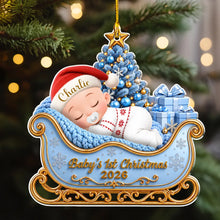 Load image into Gallery viewer, Personalized Baby's First Christmas Ornament Unique Gift for New Parents
