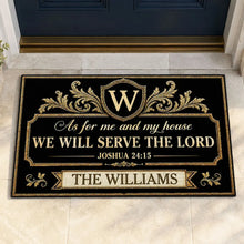Load image into Gallery viewer, Personalized Standard Doormat Faith Verse Gift for Family
