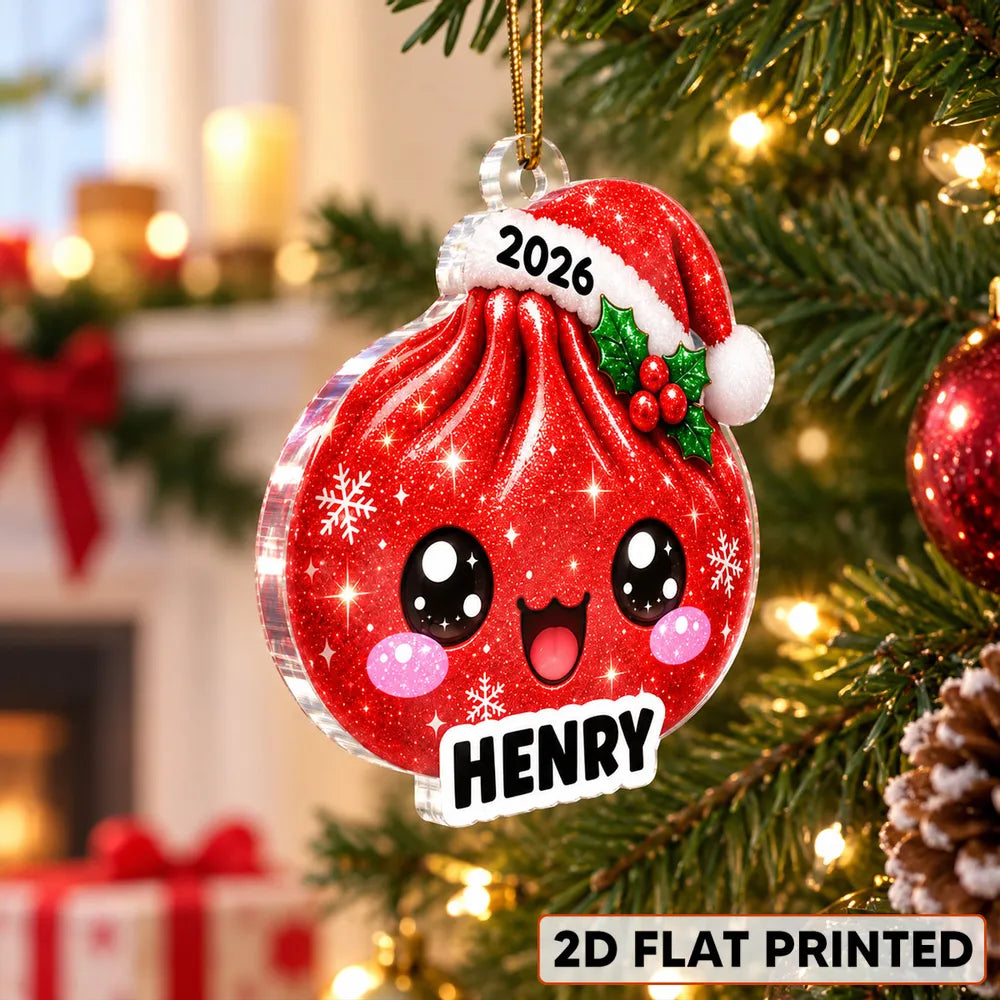 Personalized Dumpling Acrylic Ornament Creative Family Gift
