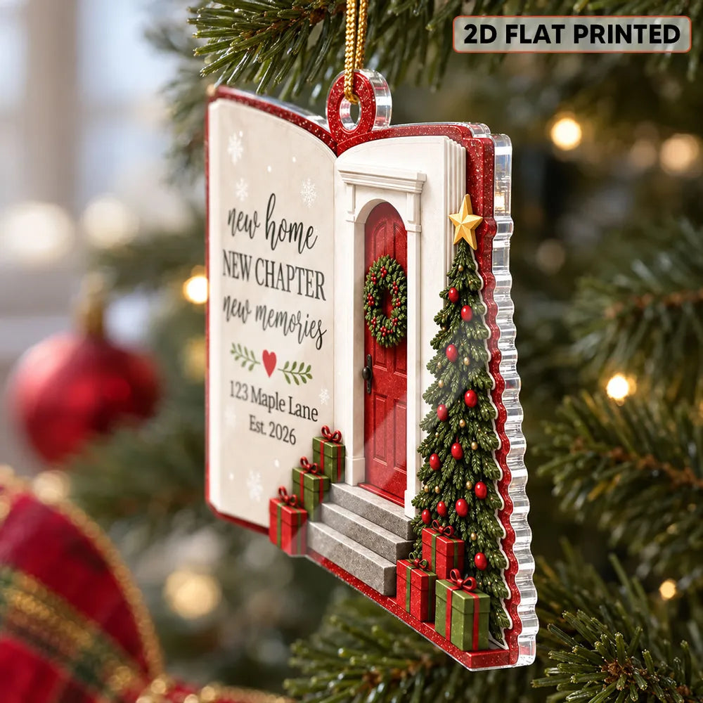 Personalized Acrylic Ornament New Home Gift for Family