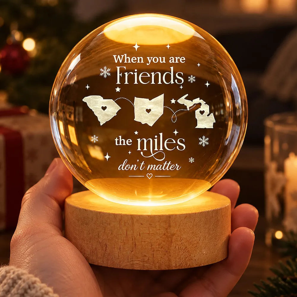Personalized Globe Lamp Creative Keepsake Gift for Family