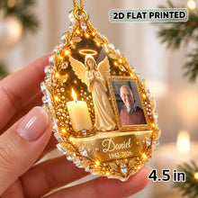 Load image into Gallery viewer, Personalized Acrylic Ornament Sympathy Gift for Family Angel
