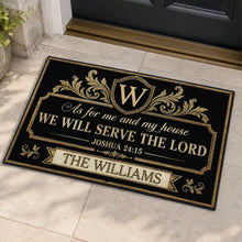 Load image into Gallery viewer, Personalized Standard Doormat Faith Verse Gift for Family
