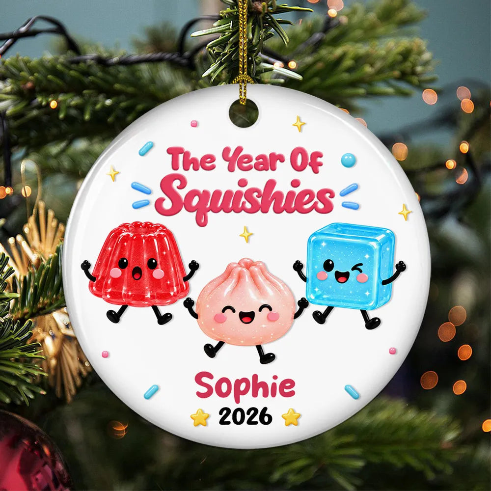 Personalized Ceramic Ornament Custom Name Kids Christmas Gift