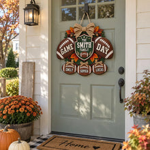 Load image into Gallery viewer, Personalized Football Door Sign Custom Gift for Family
