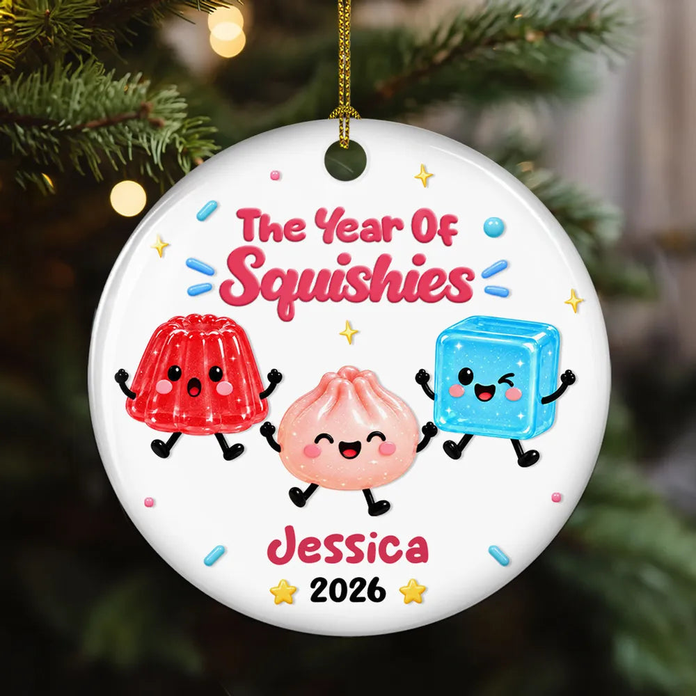 Personalized Ceramic Ornament Custom Name Kids Christmas Gift