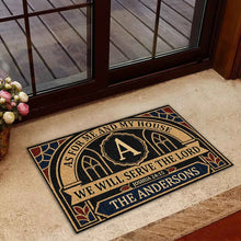 Load image into Gallery viewer, Personalized Doormat with Bible Verse Gift for Family Home
