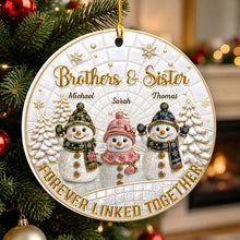 Load image into Gallery viewer, Personalized Acrylic Snowman Ornament for Family Christmas Gift
