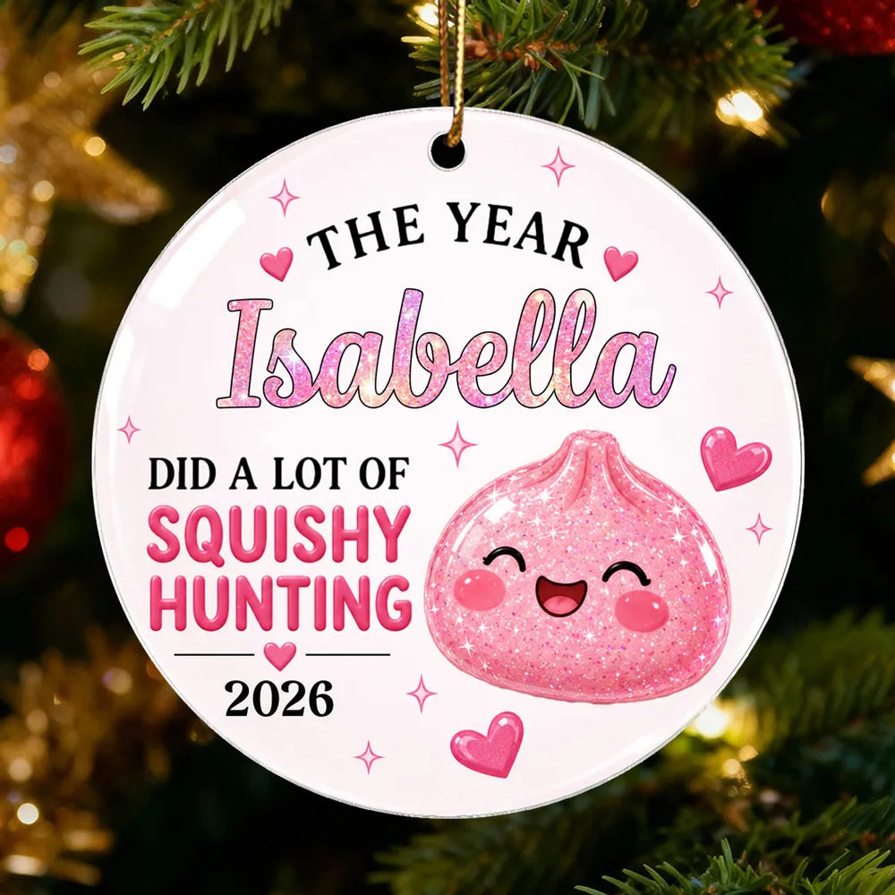 Personalized Rainbow Dumpling Acrylic Ornament Gift for Kids