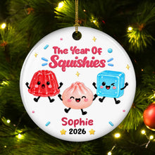 Load image into Gallery viewer, Personalized Ceramic Ornament Custom Name Kids Christmas Gift
