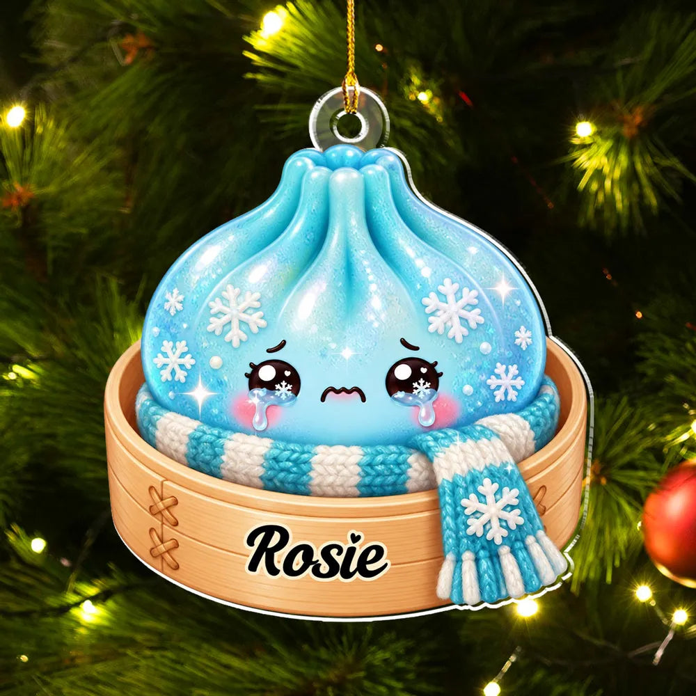 Personalized Acrylic Dumpling Ornament Custom Keepsake Gift