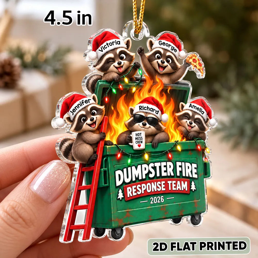 Personalized Raccoon Acrylic Ornament Funny Coworker Gift