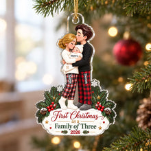 Load image into Gallery viewer, Personalized Acrylic Christmas Ornament for New Parents Gift
