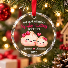 Load image into Gallery viewer, Personalized Crystal Ornament Cute Mommy Daughter Gift for Christmas
