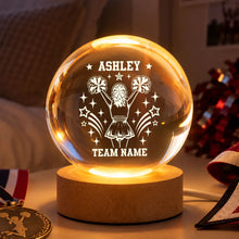 Load image into Gallery viewer, Personalized Cheerleader Globe Lamp Creative Gift for Daughter
