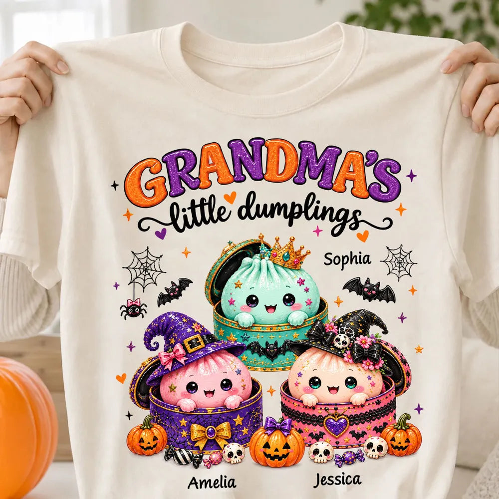 Personalized Halloween Classic Tee for Grandma with Cute Illustration
