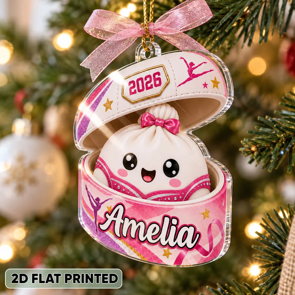 Personalized Acrylic Gymnast Ornament Gift for Daughter, Niece, Christmas