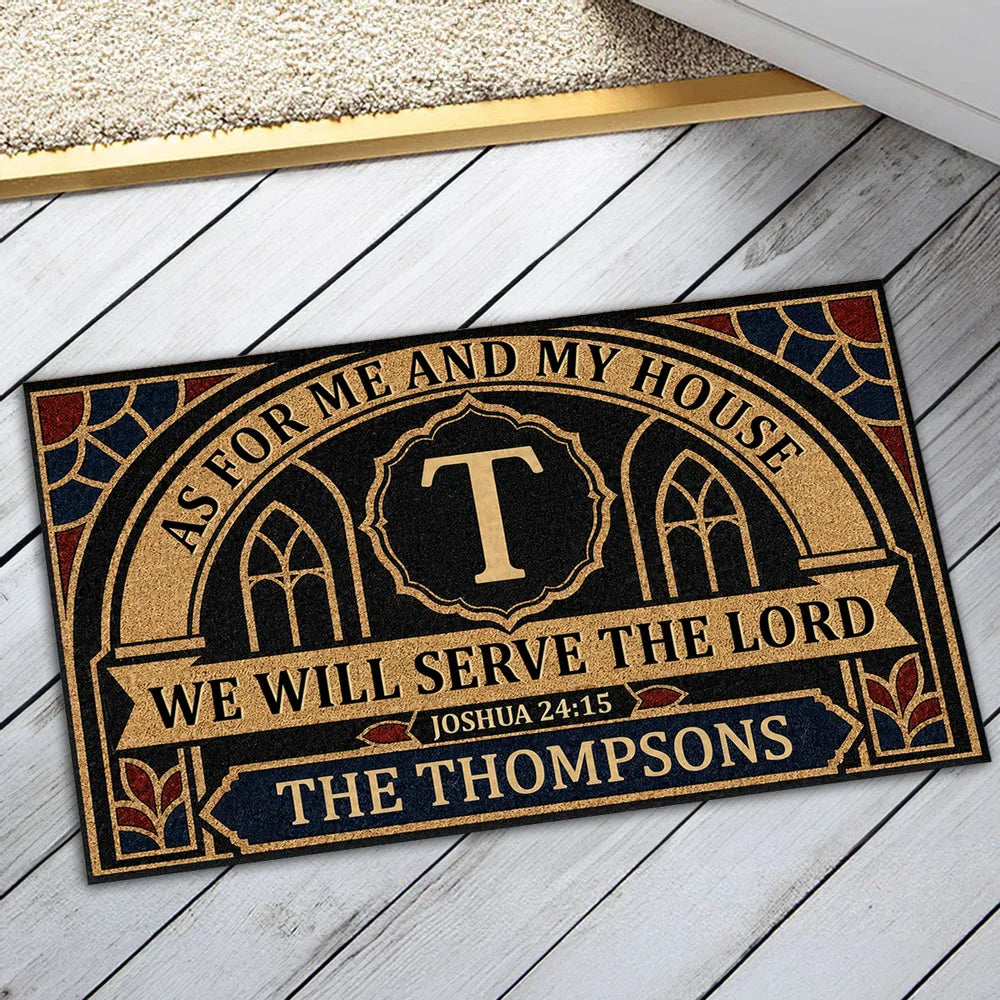 Personalized Doormat with Bible Verse Gift for Family Home