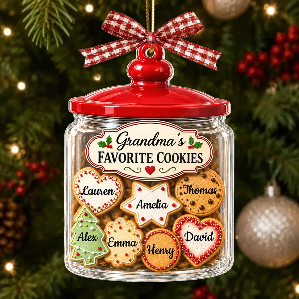 Personalized Acrylic Christmas Ornament for Grandma Gift