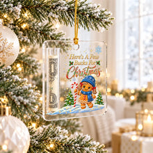 Load image into Gallery viewer, Personalized Acrylic Money Holder Ornament Christmas Gift
