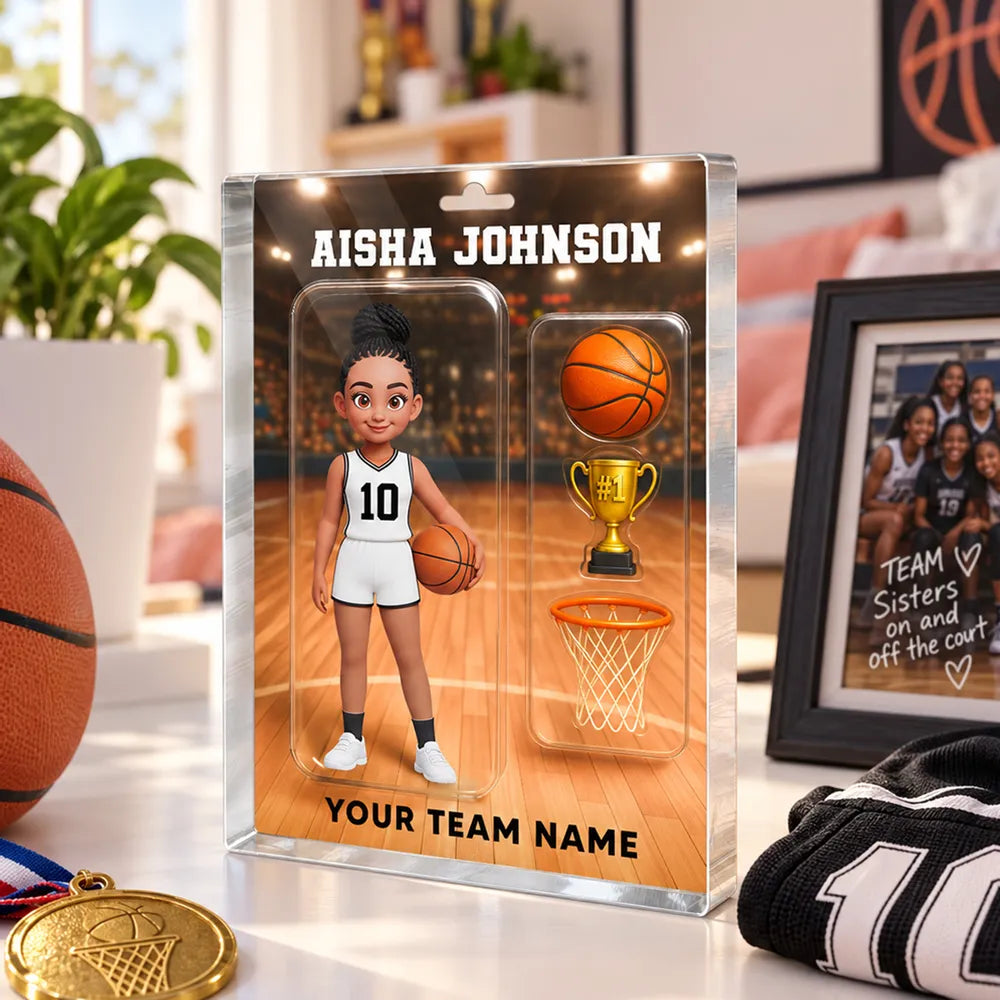 Personalized Basketball Acrylic Block Plaque Gift for Son
