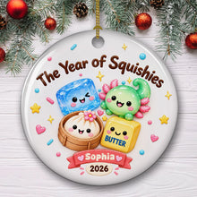 Load image into Gallery viewer, Personalized Ceramic Christmas Ornament Unique Gift for Kids
