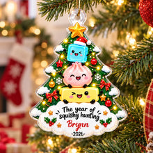 Load image into Gallery viewer, Personalized Acrylic Ornament Custom Name Kids Gift Christmas

