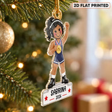 Load image into Gallery viewer, Personalized Acrylic Ornament Red Wrestler Gift for Daughter
