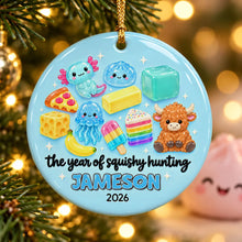 Load image into Gallery viewer, Personalized Pink Ceramic Ornament Custom Name Gift for Kids
