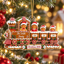 Load image into Gallery viewer, Personalized Gingerbread Family Ornament Unique Christmas Gift
