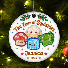 Load image into Gallery viewer, Personalized Christmas Ceramic Ornament Cute Family Gift

