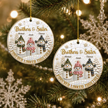 Load image into Gallery viewer, Personalized Acrylic Snowman Ornament for Family Christmas Gift
