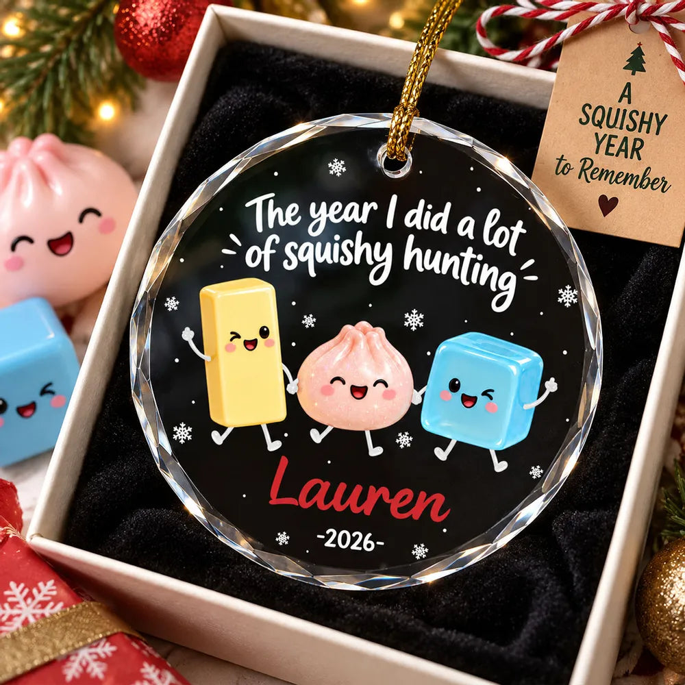 Personalized Crystal Ornament Cute Squishy Characters Gift for Kids