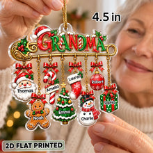 Load image into Gallery viewer, Personalized Acrylic Christmas Ornament Gift for Grandma
