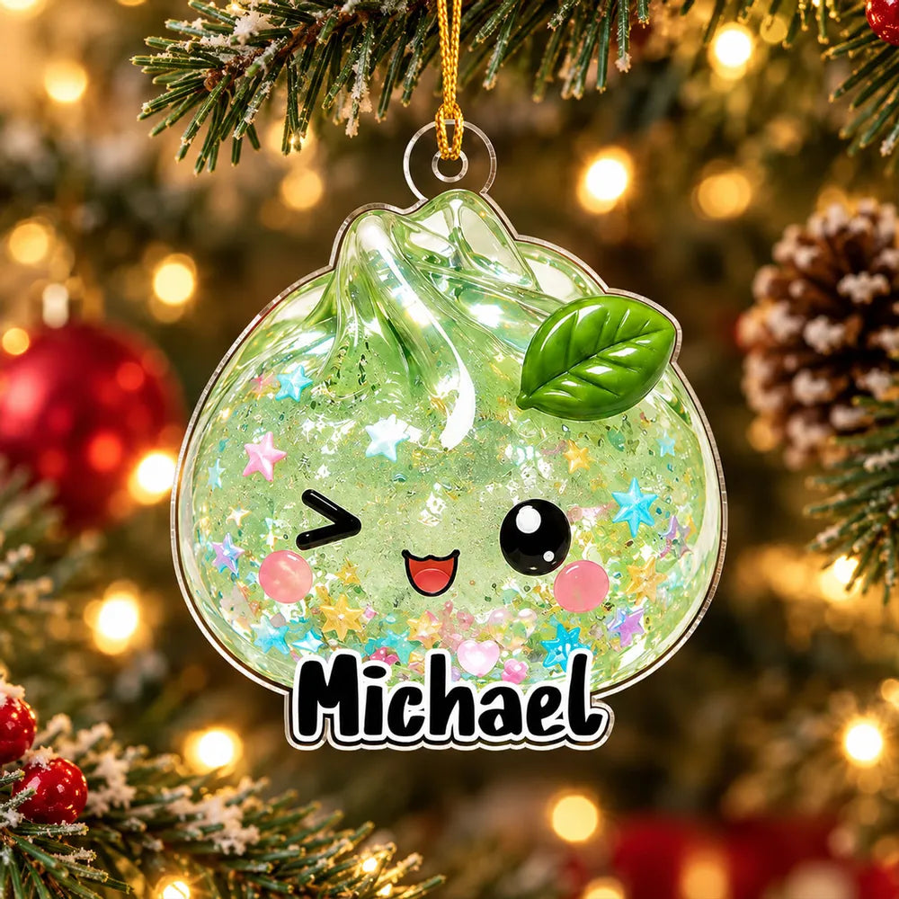 Personalized Dumpling Acrylic Ornament Unique Family Gift