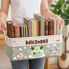 Load image into Gallery viewer, Personalized Cotton Rope Basket Christmas Toy Storage Gift for Kids
