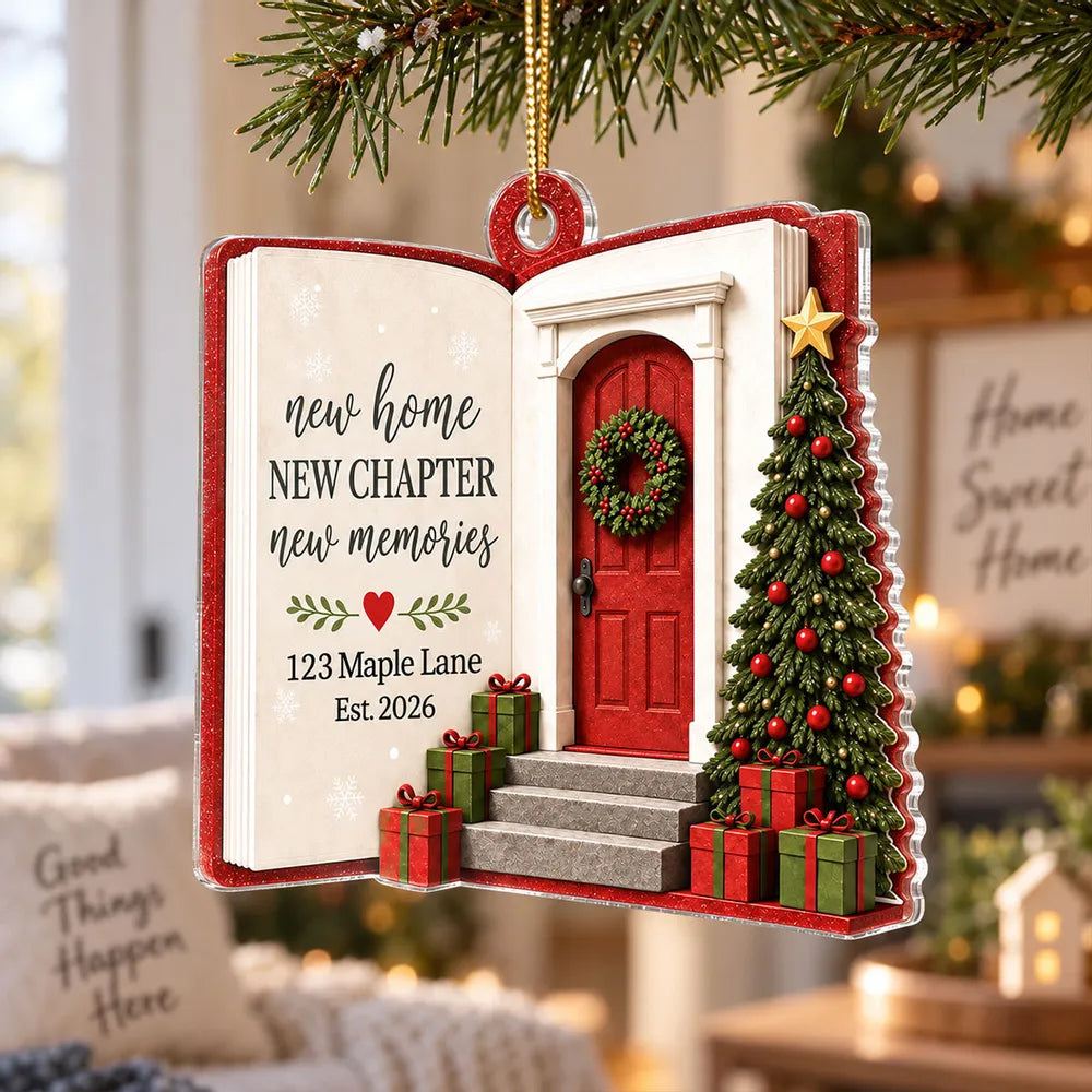 Personalized Acrylic Ornament New Home Gift for Family