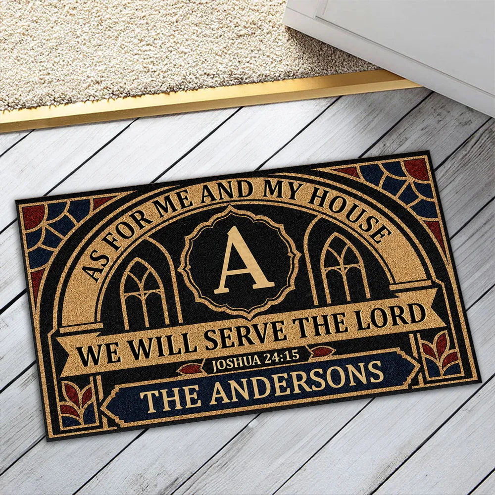 Personalized Doormat with Bible Verse Gift for Family Home