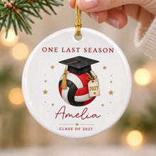 Load image into Gallery viewer, Personalized Graduation Volleyball Ornament Custom Name Gift
