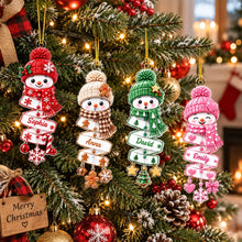 Load image into Gallery viewer, Personalized Acrylic Snowman Ornament Creative Christmas Gift for Kids
