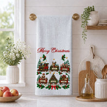 Load image into Gallery viewer, Personalized Christmas Kitchen Towel Decor Unique Family Gift

