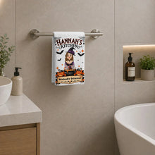 Load image into Gallery viewer, Personalized Halloween Kitchen Towel Custom Gift for Mom
