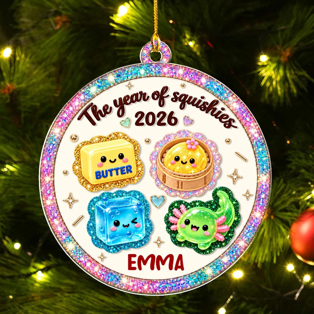 Personalized Acrylic Ornament Custom Squishy Gift for Kids
