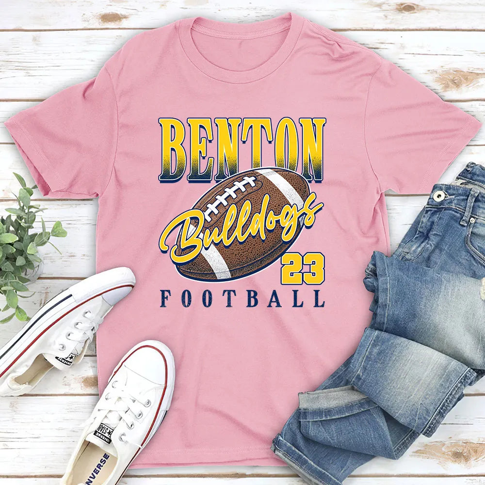 Personalized Classic Tee Football Gift for Couples - Game Day