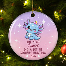 Load image into Gallery viewer, Personalized Pink Ceramic Ornament Custom Gift for Christmas
