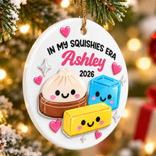 Load image into Gallery viewer, Personalized Round Acrylic Ornament Cute Dumpling Gift for Kids
