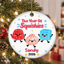 Load image into Gallery viewer, Personalized Ceramic Ornament Custom Name Kids Christmas Gift
