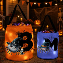 Load image into Gallery viewer, Personalized LED Light Up Halloween Basket for Kids
