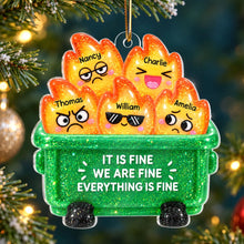 Load image into Gallery viewer, Personalized Cartoon Dumpster Fire Ornament Unique Gift for Friends
