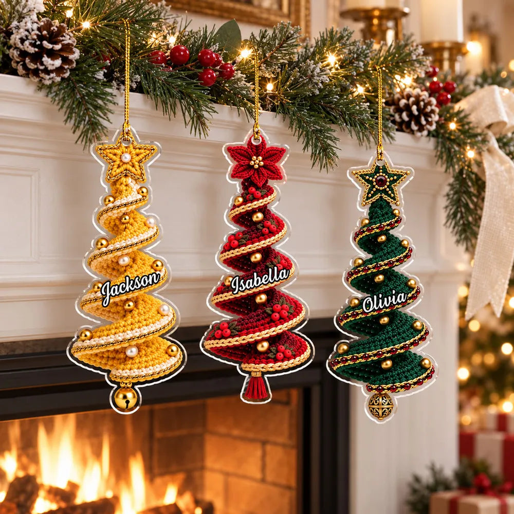 Personalized Acrylic Christmas Ornament Family Keepsake Gift